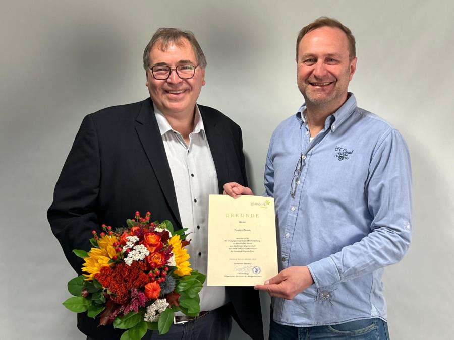 40 - jähriges Dienstjubiläum unseres Bürgermeisters Torsten Dimek, Foto: Anja Pille