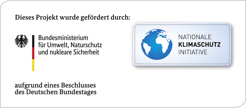 Logo´s Nationaler Klimaschutz Initiative und Bundesministerium f. Umwelt, Naturschutz und Reaktorsicherheit